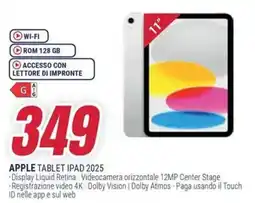Trony APPLE TABLET IPAD 2025 offerta