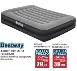 Happy Casa Bestway airbed premium floccato offerta