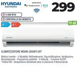 Trony HYUNDAI CLIMATIZZATORE WSHN-265AF3 KIT offerta