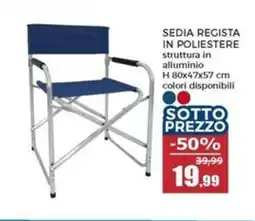 Happy Casa Sedia regista in poliestere offerta