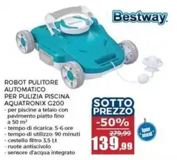 Happy Casa Robot pulitore automatico per pulizia piscina aquatronix G200 offerta