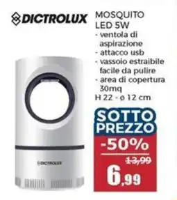 Happy Casa Dictrolux mosquito LED 5W offerta