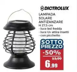 Happy Casa Dictrolux lampada solare antizanzare offerta