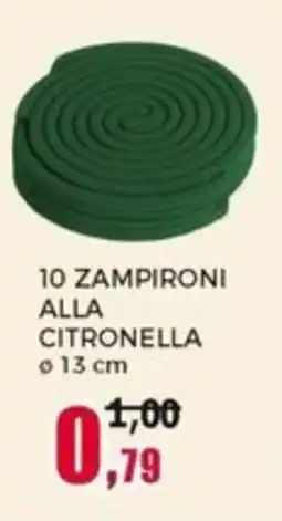 Happy Casa 10 zampironi alla citronella offerta
