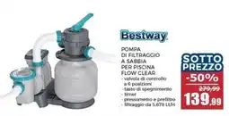 Happy Casa Bestway pompa di filtraggio a sabbia per piscina flow clear offerta