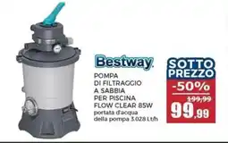 Happy Casa Bestway pompa di filtraggio a sabbia per piscina flow clear 85W offerta