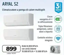 Trony Olimpia splendid aryal S2 DUAL14.000 BTU/h offerta