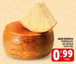 Deco Supermercati Gran moravia formaggio da tavola offerta