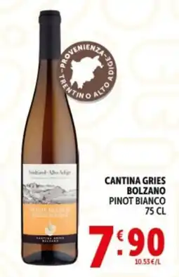 Deco Supermercati Cantina gries bolzano pinot bianco offerta