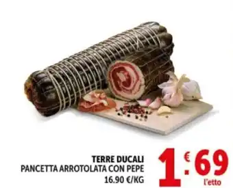 Deco Supermercati Terre ducali pancetta arrotolata con pepe offerta