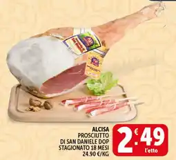 Deco Supermercati Alcisa prosciutto di san daniele dop stagionato 18 mesi offerta
