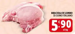 Deco Supermercati Mazury braciola di lombo di suino italiano offerta