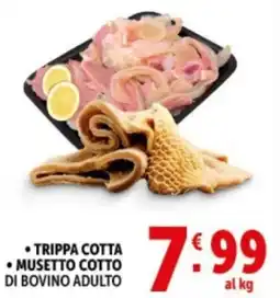 Deco Supermercati Trippa cotta, musetto cotto di bovino adulto offerta