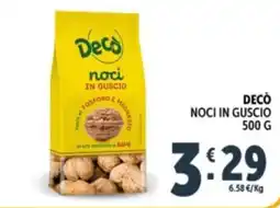 Deco Supermercati Decò noci in guscio offerta