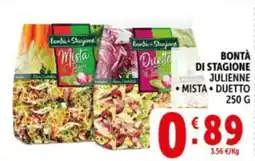 Deco Supermercati Bontà di stagione julienne mista, duetto offerta