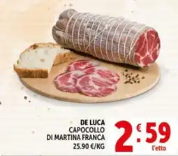 Deco Supermercati De luca capocollo di martina franca offerta