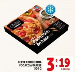 Deco Supermercati Beppe concordia focaccia barese offerta