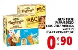Deco Supermercati Gran terre parmareggio l'abc della merenda offerta