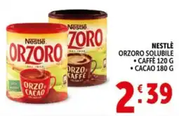 Deco Supermercati Nestle orzoro solubile caffè, cacao offerta