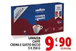 Deco Supermercati Lavazza caffè crema e gusto ricco offerta