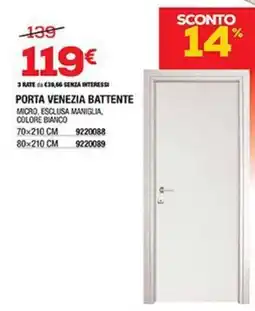 Bricofer Porta venezia battente offerta