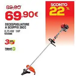 Bricofer Newton decespugliatore a scoppio 26CC offerta