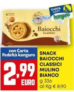 Kanguro Snack baiocchi classici MULINO BIANCO offerta