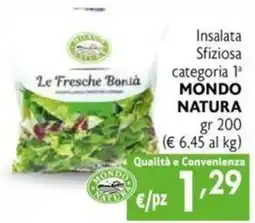 Maxi Family Insalata Sfiziosa categoria 1ª MONDO NATURA offerta