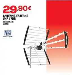 Bricofer ANTENNA ESTERNA UHF 17DB offerta