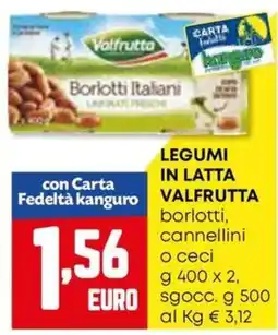 Kanguro Legumi in latta VALFRUTTA offerta