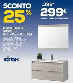 Bricofer Idrak mobile bagno sospeso offerta