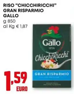 Kanguro Riso "chicchiricchi" gran risparmio GALLO offerta