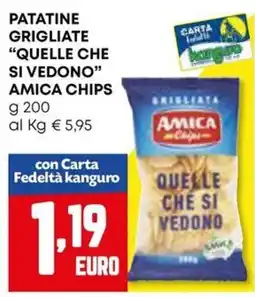 Kanguro Patatine grigliate "quelle che si vedono" AMICA CHIPS offerta