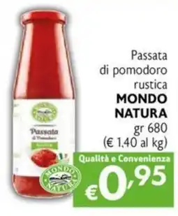 Maxi Family Passata di pomodoro rustica MONDO NATURA offerta