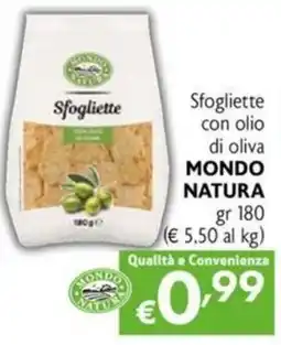 Maxi Family Sfogliette con olio di oliva MONDO NATURA offerta