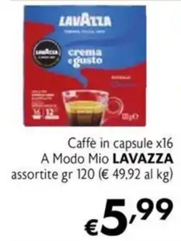 Maxi Family Caffè in capsule x16 A Modo Mio LAVAZZA offerta
