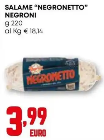 Kanguro Salame "negronetto" NEGRONI offerta