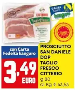 Kanguro Prosciutto san daniele dop taglio fresco CITTERIO offerta