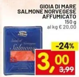 Centro Commerciale Discount Gioia di mare salmone norvegese affumicato offerta