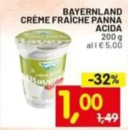 Centro Commerciale Discount Bayernland crème fraiche panna acida offerta