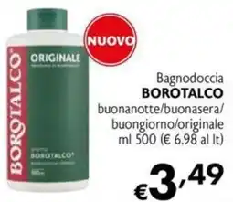 Maxi Family Bagnodoccia borotalco buonanotte/buonasera/ buongiorno/originale offerta