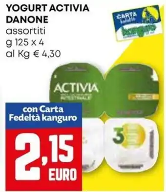 Kanguro Yogurt activia DANONE offerta