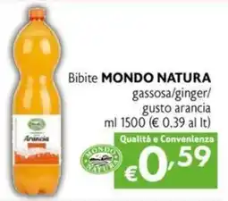Maxi Family Bibite mondo natura gassosa/ginger/ gusto arancia offerta