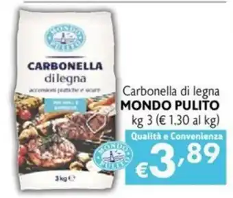 Maxi Family Carbonella di legna MONDO PULITO offerta
