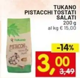 Centro Commerciale Discount Tukano pistacchi tostati salati offerta