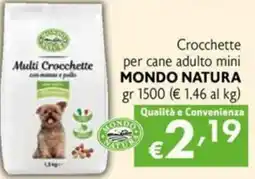 Maxi Family Crocchette per cane adulto mini MONDO NATURA offerta