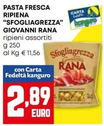 Kanguro Pasta fresca ripiena "sfogliagrezza" GIOVANNI RANA offerta