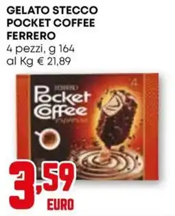 Kanguro Gelato stecco pocket coffee FERRERO offerta