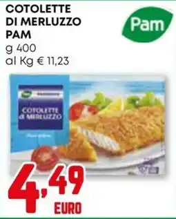Kanguro Cotolette di merluzzo PAM offerta