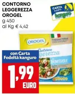 Kanguro Contorno leggerezza OROGEL offerta